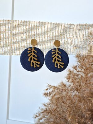 pendiente arcilla polimerica Azul Kaia